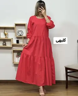 پیراهن مانتویی کتان