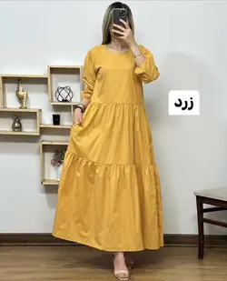 پیراهن مانتویی کتان