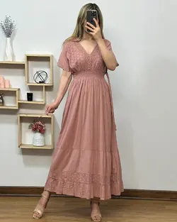 پیراهن خامه دوزی سلنا