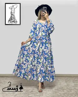 پیراهن چیندار مارینا