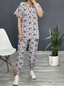 ست بلوز شلوار نخ ایفل