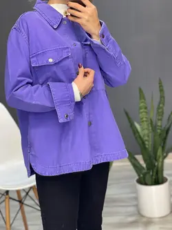 کت جین بنفش