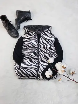 ژیله سفید مشکی
