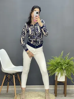 ژاکت گل برجسته