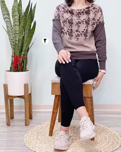 بلوزبافت یقه شل