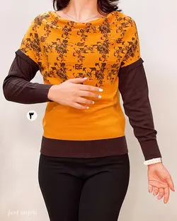 بلوزبافت یقه شل