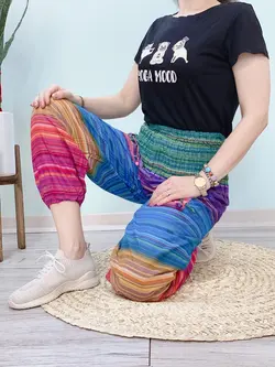 شلوار سندبادی رنگین کمان