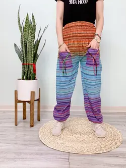 شلوار سندبادی رنگین کمان