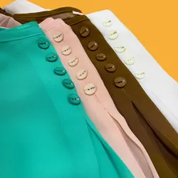 شومیز حریر پنج دکمه