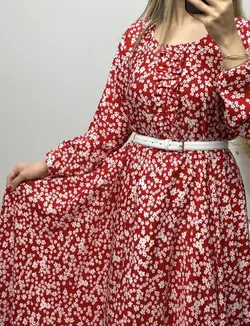 پیراهن کرپ الیزه کلوش