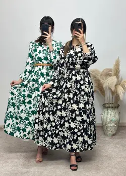 پیراهن کرپ الیزه شقایق