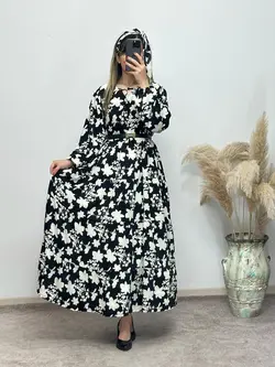 پیراهن کرپ الیزه شقایق