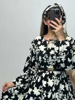 پیراهن کرپ الیزه شقایق