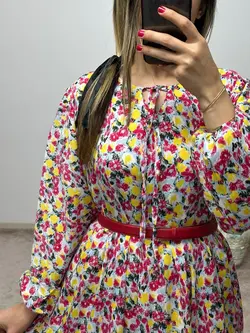 پیراهن کرپ الیزه شقایق