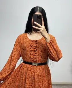 پیراهن کرپ نخ دنیا