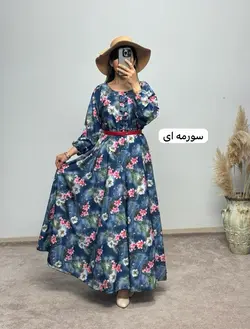 پیراهن کرپ فلورآیسان