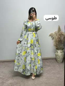 پیراهن کرپ فلورآیسان