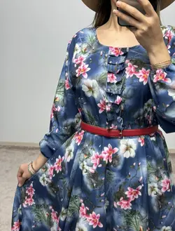 پیراهن کرپ فلورآیسان