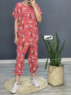 ست بلوز شلوار نخ ملوس