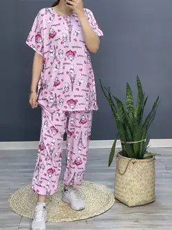 ست بلوز شلوار نخ ملوس