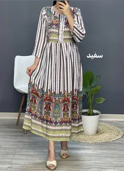 پیراهن نخی سنتی