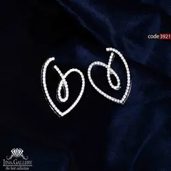 گوشواره طرح قلب (کد 3921)
