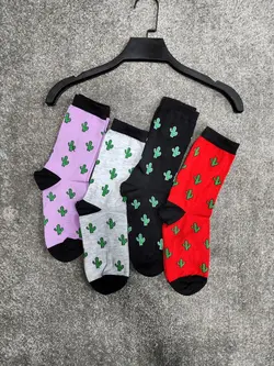 جوراب کاکتوس رنگ بندی میکس ساقدار