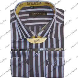 پیراهن مردانه استین بلند طرح دار گوچی