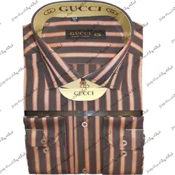 پیراهن مردانه استین بلند طرح دار گوچی