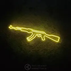 تابلو نئون اسلحه کلاشینکف AK-47
