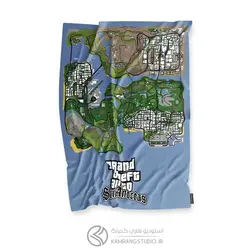پرچم GRAND THEFT AUTO GTA SAN ANDREAS MAP