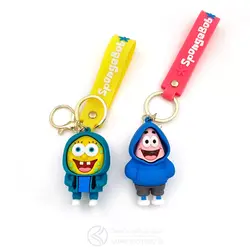 جاکلیدی سیلیکونی Sponge Bob & Patrick