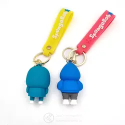 جاکلیدی سیلیکونی Sponge Bob & Patrick