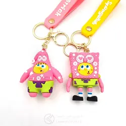 جاکلیدی سیلیکونی Sponge Bob & Patrick