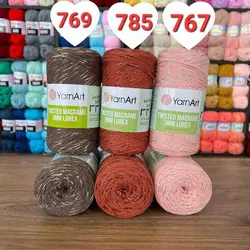 مکرومه نرم تاب زری دار 3 میل