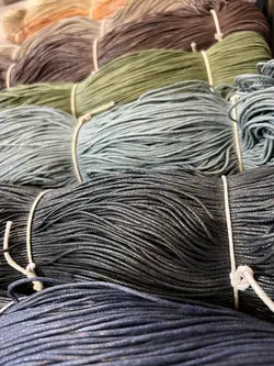 مکرومه کتان 2 سوزنه موم زده ترک