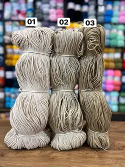 مکرومه کتان 2 سوزنه موم زده ترک