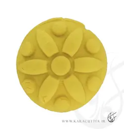 مهر برنجی گل تخت - کد 363