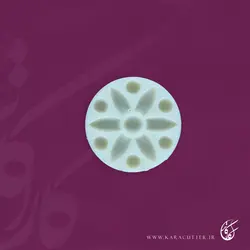 مهر برنجی گل تخت - کد 363