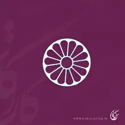 مهر برنجی طرح گل - کد 357