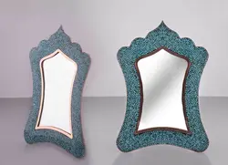 آینه مستطیل فیروزه کوب سایز 1