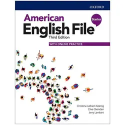 کتاب American English file starter 3rd ، ( کتاب امریکن انگلیش فایل استارتر ویرایش سوم ) اندازه وزیری