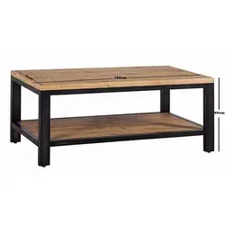 میز کلاسیک چوب و فلز