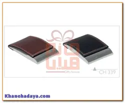 جای کارت ویزیت چرم و فلز درب عرضی