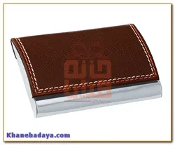 جای کارت ویزیت چرم و فلز درب عرضی