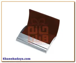 جای کارت ویزیت چرم و فلز درب عرضی