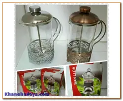 فرنج پرس نقره ای و برنزی ۶۰۰ سی سی