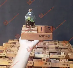 نظم دهنده و تقویم رومیزی چوبی با تراریوم Doct