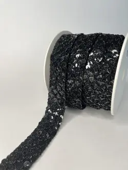 نوار پولک دوزی مشکی