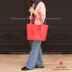 کیف دانشجویی بزرگ جلو جیب دار - کد : (18155)